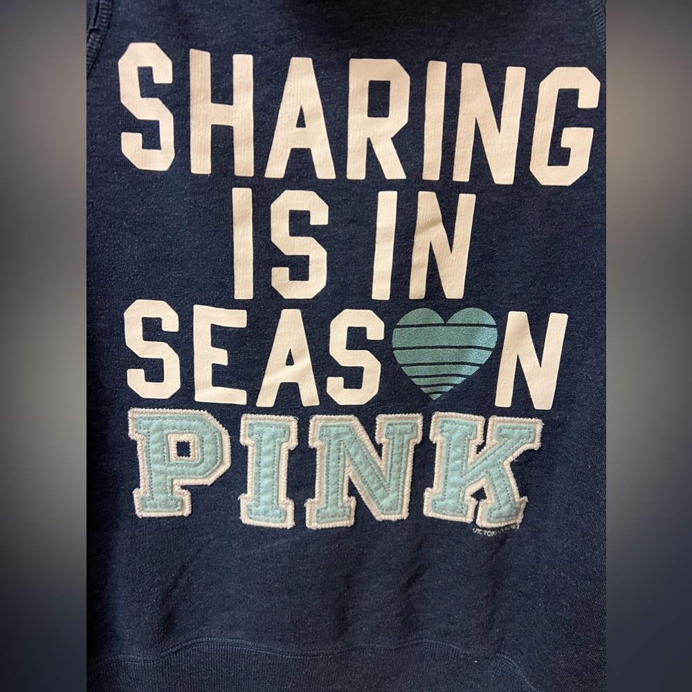 Victoria’s Secret Pink Sharing Is In Season Hoodie - Picture 5 of 6